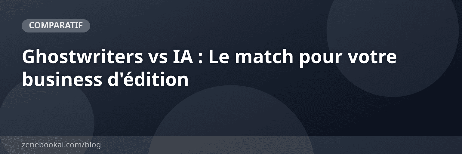 Ghostwriters vs IA : Le match pour votre business d'édition