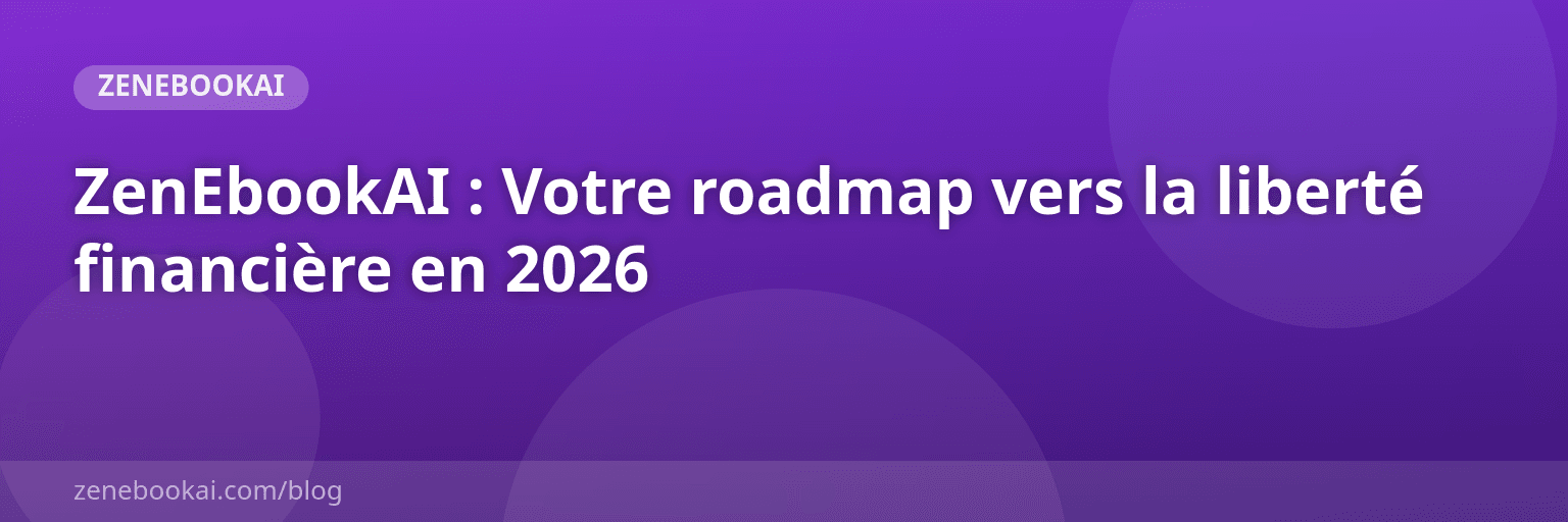 ZenEbookAI : Votre roadmap vers la liberté financière en 2026