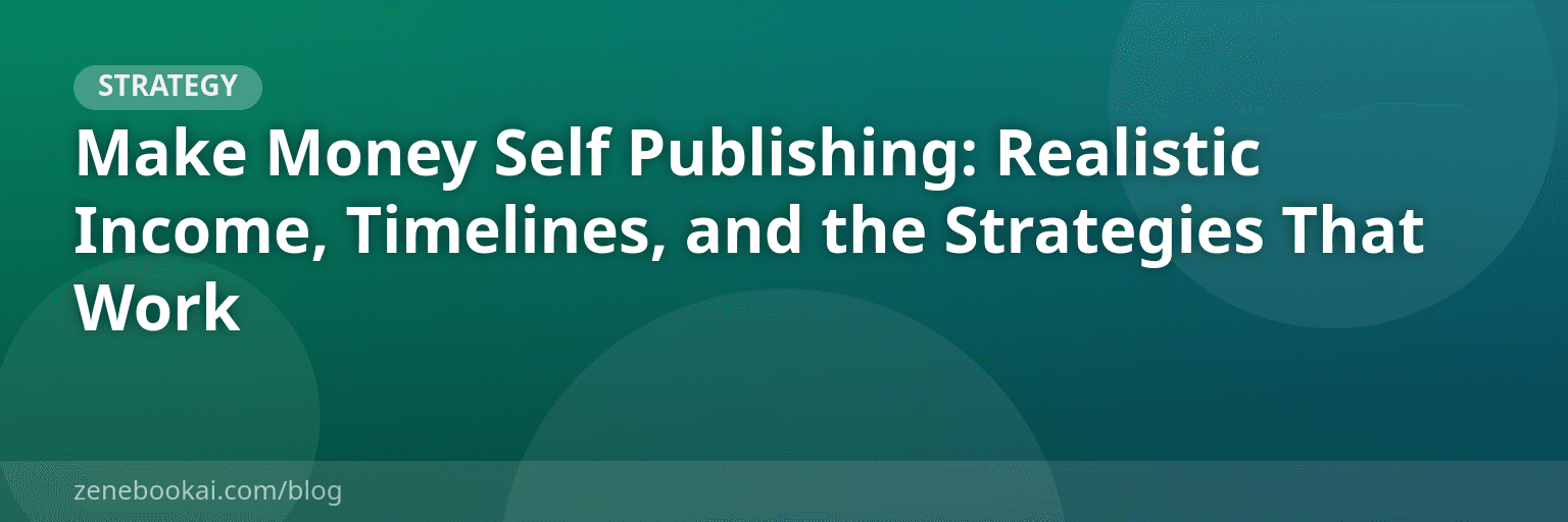 Make Money Self Publishing: Realistic Income, Timelines, and the Strategies That Work